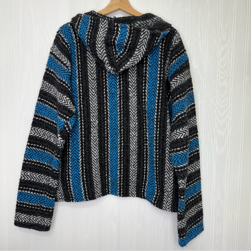 Earth Rags Baja Poncho Hoodie Size XL - Picture 7 of 10